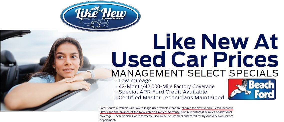 Like New at Used Car Prices